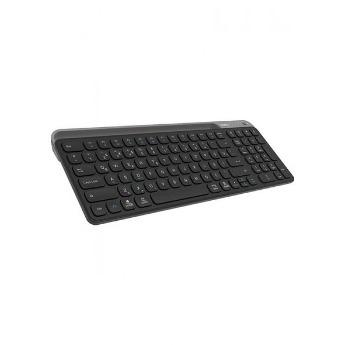 Everest KB-BT90 Siyah/gri Bluetooth+ 2.4ghz Telefon Tablet Standlı Şarjlı Q Mac/win/android/ıos Uyumlu Kablosuz Klavye