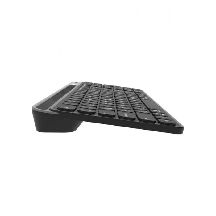 Everest KB-BT90 Siyah/gri Bluetooth+ 2.4ghz Telefon Tablet Standlı Şarjlı Q Mac/win/android/ıos Uyumlu Kablosuz Klavye