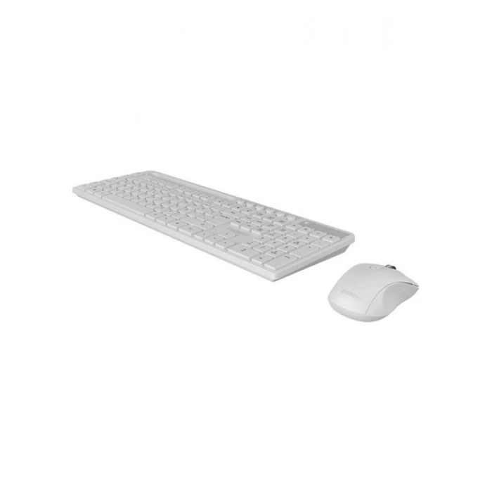 Everest KM-730 Beyaz Kablosuz Q Multimedia Klavye + Mouse Set