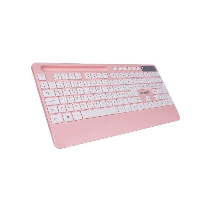 Everest KM-9676 Pempe Multimedya Tablet-Telefon Standlı Klavye + Mouse Set