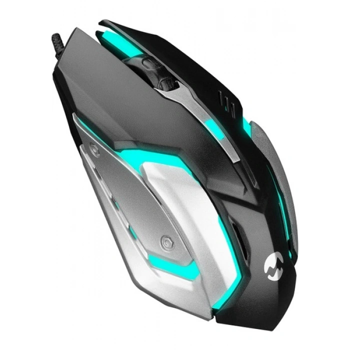 Everest SM-G72 Usb Siyah/Gümüş Işıklandırmalı Oyuncu Mouse