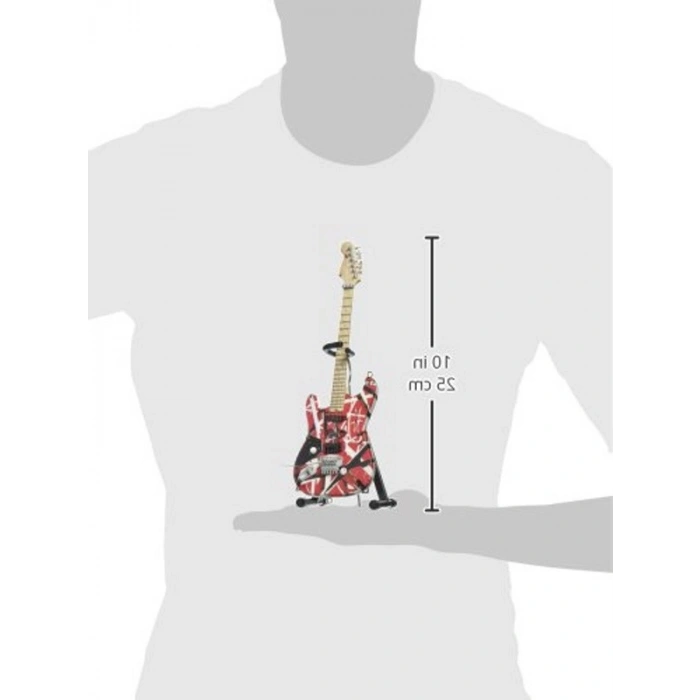 EVH Minature Guitars EVH Frankenstein Mini Replika Gitar Van Halen (EVH001), kırmızı ve beyaz, kırmızı/beyaz