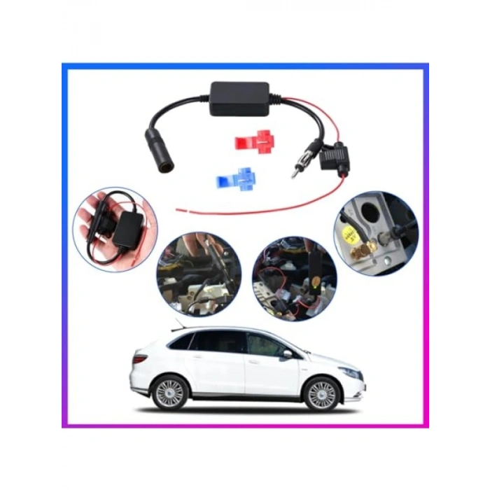 Evrensel Araç Radyosu Anten Sinyal Güçlendirici