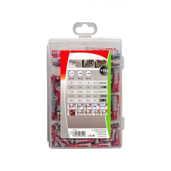 Evrensel Dübel Seti - 132 Adet, 5 Farklı Boyut