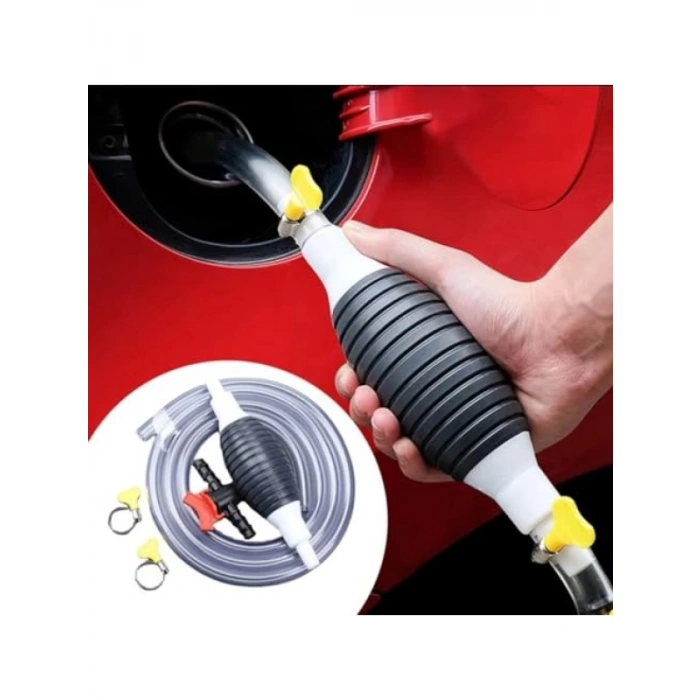 Evrensel El Yakıt Doldurma Pompası - 1 Metre Hortumlu