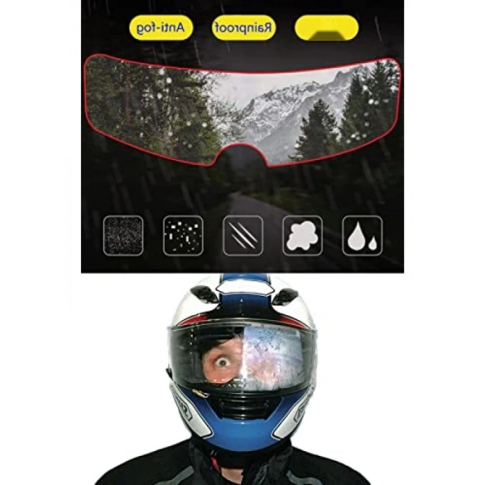 Evrensel Motosiklet Kaskı Yağmur Kaydırıcı