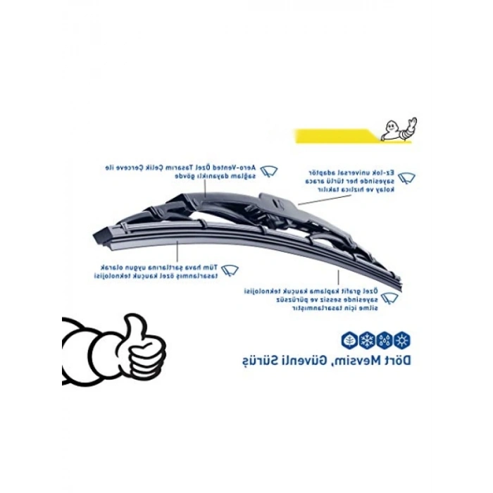 Evrensel Telli Silecek, 70CM