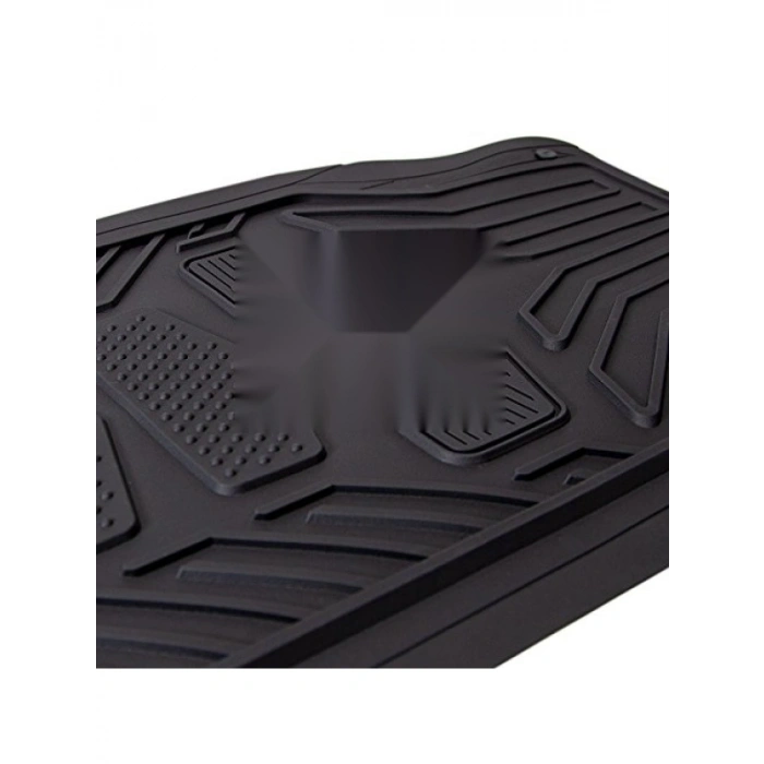 Evrensel Uyumluluğa Sahip 4 Parça Siyah Paspas Seti