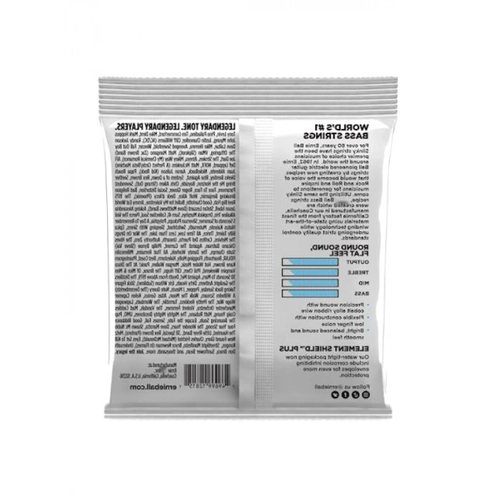 Extra Slinky Flatwound Elektrik Bas Telleri, 40-95 Ölçü