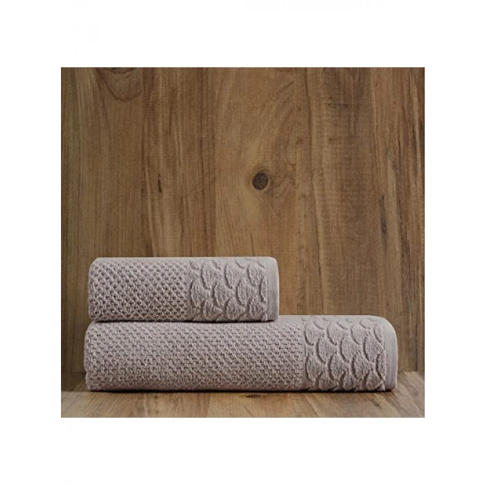 Extra Yumuşak Pamuklu 2li Havlu Seti - Bej