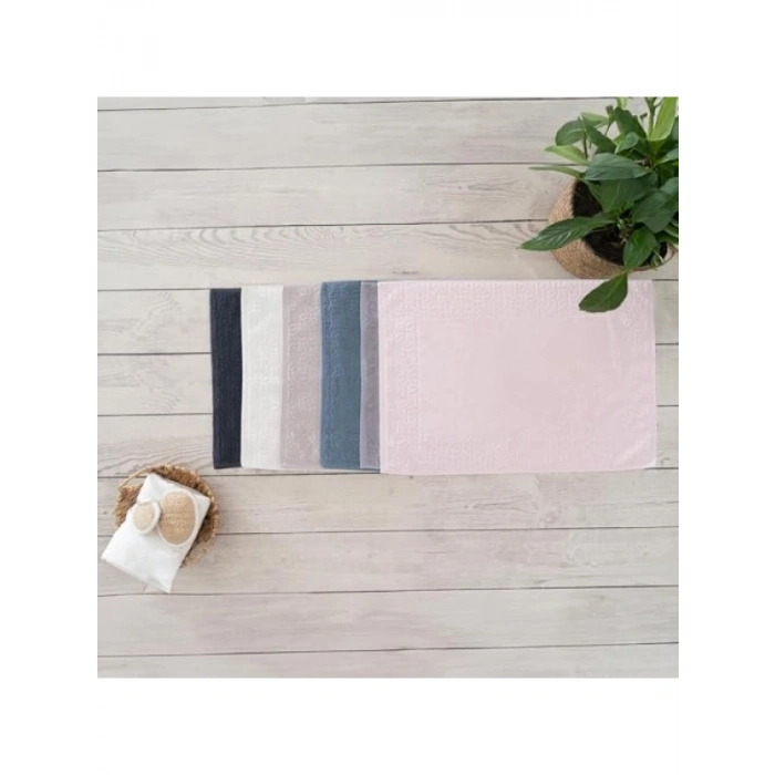 Extra Yumuşak Pamuklu Eponj Ayak Havlusu - Krem Renk