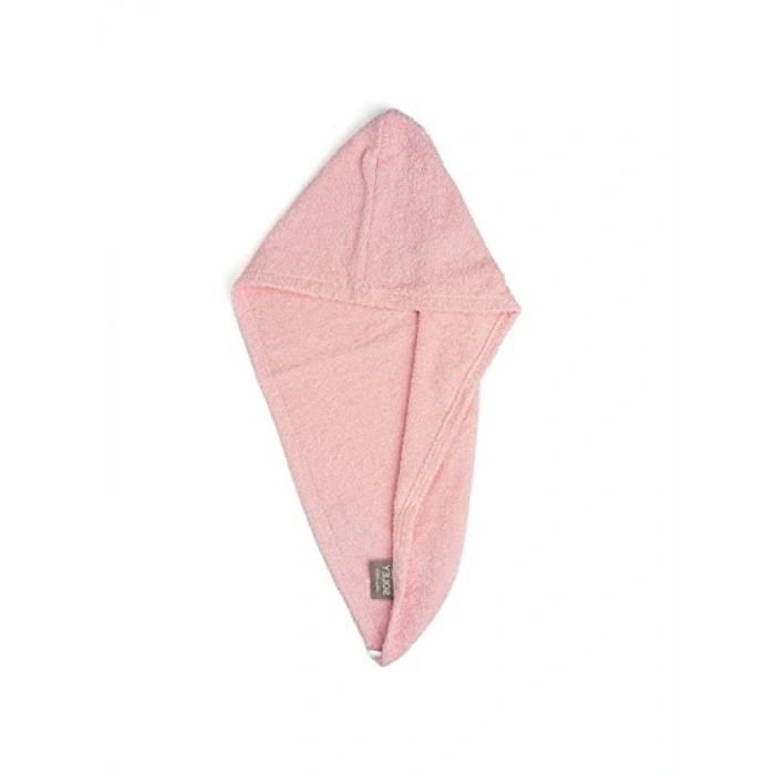 Extra Yumuşak Pamuklu Saç Havlusu - Bone Model, Pembe