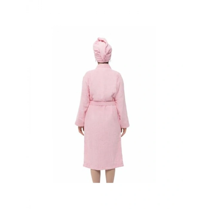 Extra Yumuşak Pamuklu Saç Havlusu - Bone Model, Pembe