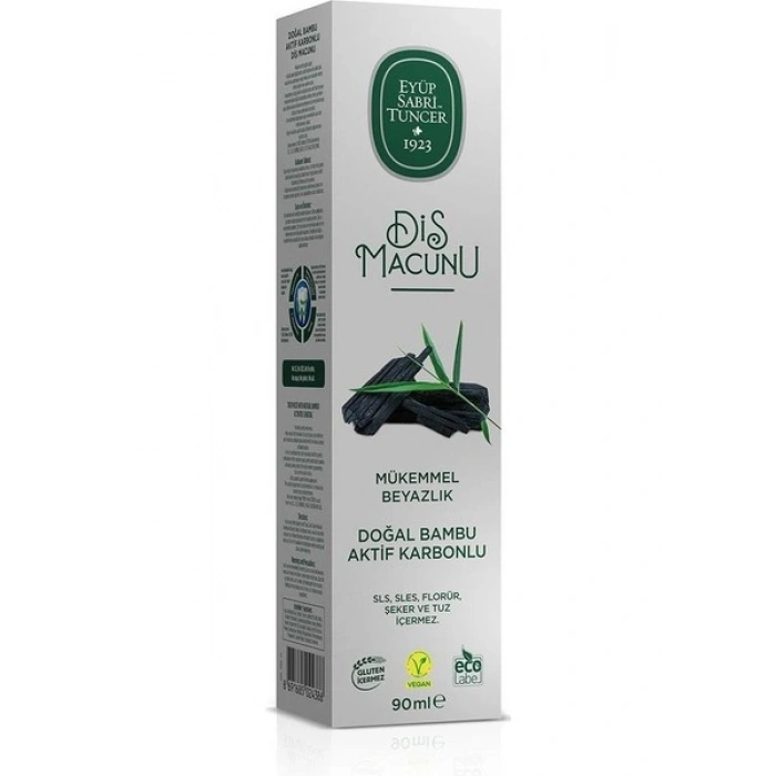 Eyüp Sabri Tuncer Diş Macunu 90 ml - Bambu Aktif Karbonlu Özlü