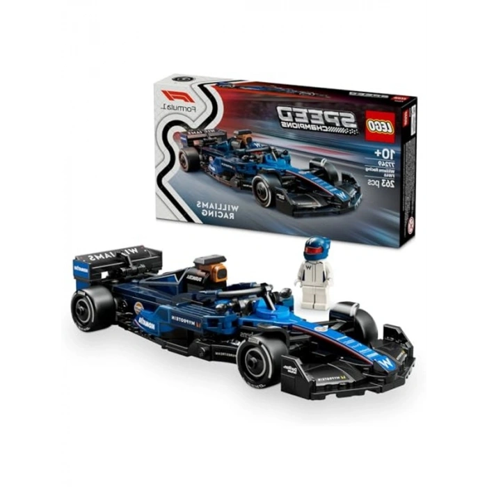 F1 Yarış Arabası Yapım Seti, Minifigür ve Sürücü ile 263 Parça