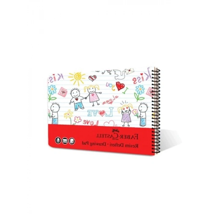 Faber-Castell 35x50 cm Resim Defteri - 30 Yaprak, Spiral Cilt