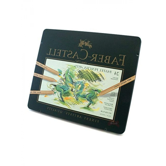 Faber-Castell - Colour pencil Pitt Pastel tin of 24 (112124)