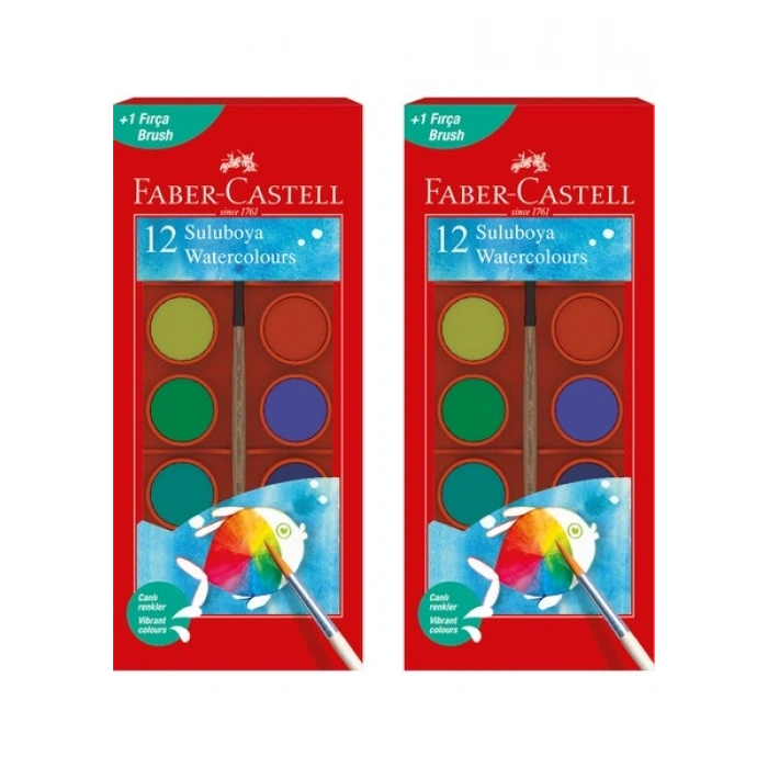 Faber-Castell Fc Suluboya Küçük Boy 12 R. 2li