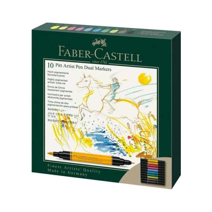 Faber-Castell Pitt Artist Pen Dual Markör 10’lu