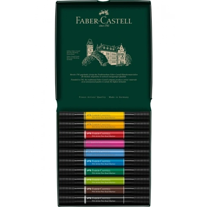 Faber-Castell Pitt Artist Pen Dual Markör 10’lu
