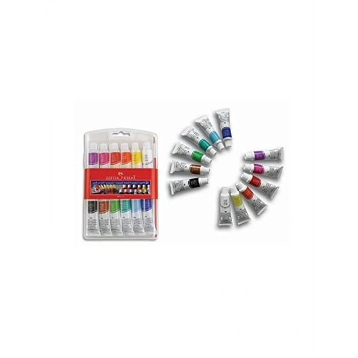 Faber-Castell Tüp Guaj Boya 12 Renk - 5170121011