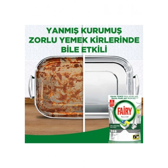 Fairy Platinum Bulaşık Makinesi Deterjanı Kapsülü/ tableti 50 Yıkama