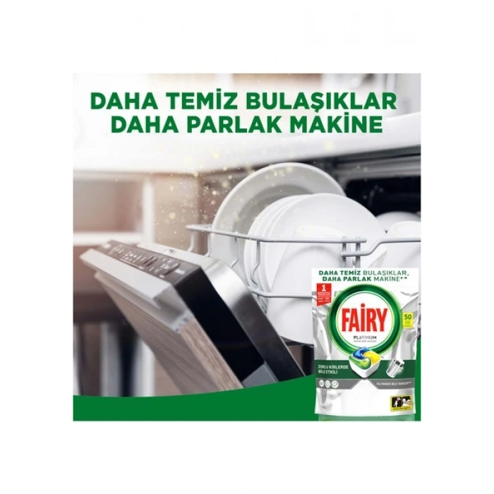 Fairy Platinum Bulaşık Makinesi Deterjanı Kapsülü/ tableti 50 Yıkama