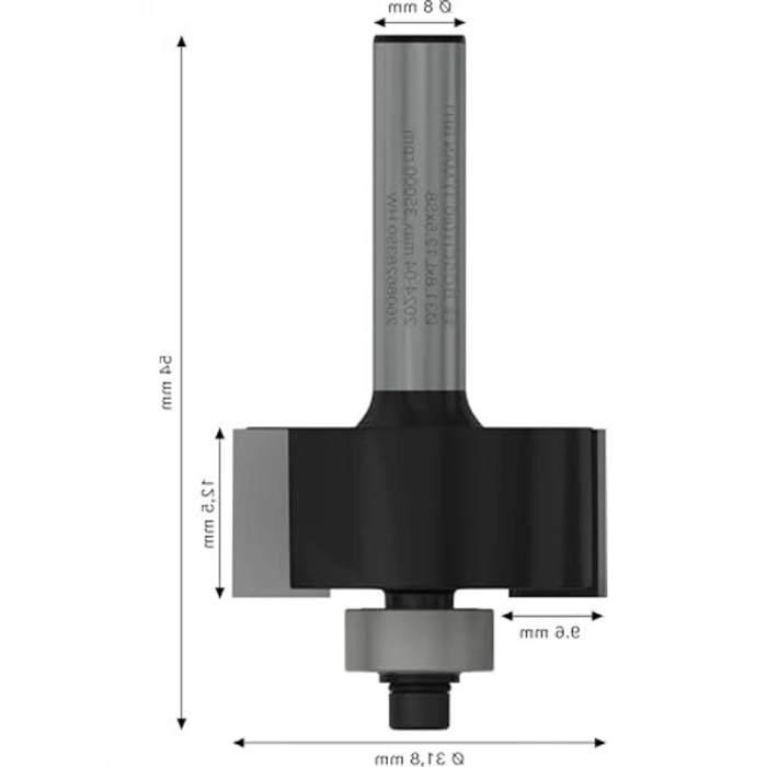 Falzfraeser Aksesuarı, 8 mm Kalınlık, 350 mm Uzunluk