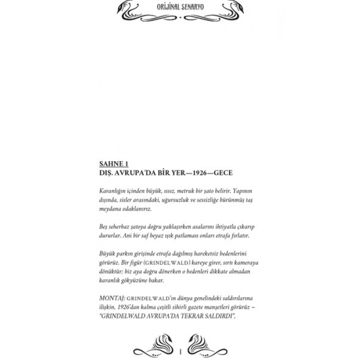 Fantastik Canavarlar Nelerdir, Nerede Bulunurlar? - Orijinal Senaryo - J.K. Rowling