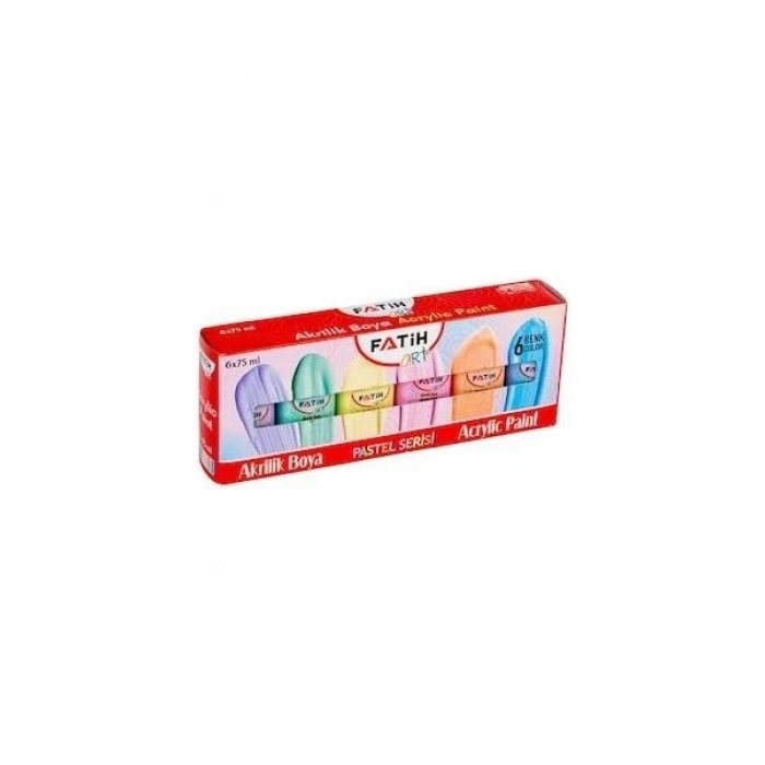 Fatih Akrilik Boya 75 ml 6 Renk Pastel 6 Lı 55510 / Fatih