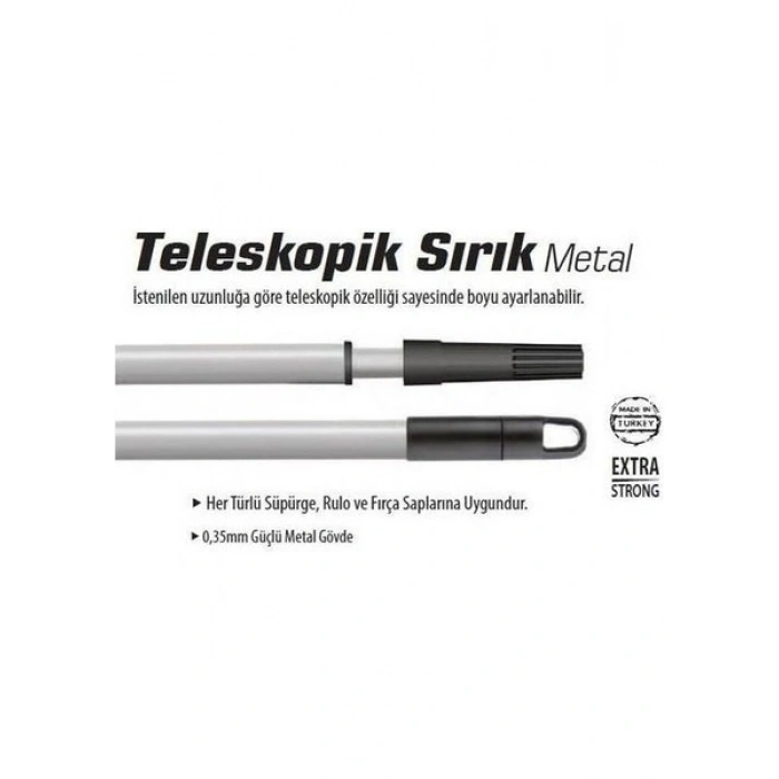 Fatih Bahçe Teleskopik Metal Fırça Sapı 4 Metre Uzayan Sırık