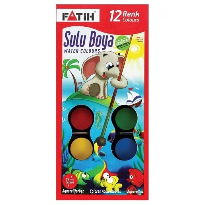 Fatih Suluboya 12 Renk S 12 Big Size FA00904YSB12RBS
