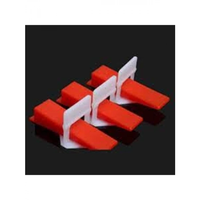 Fayans Seramik Seviye Tespit Klipsi, 200 ADET + 100 ADET Seviyelendirme Takozu