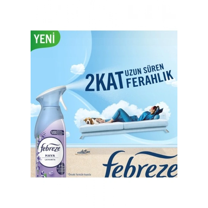 Febreze Hava Ferahlatıcı Sprey Oda Kokusu Lavanta Konforu 185 ml