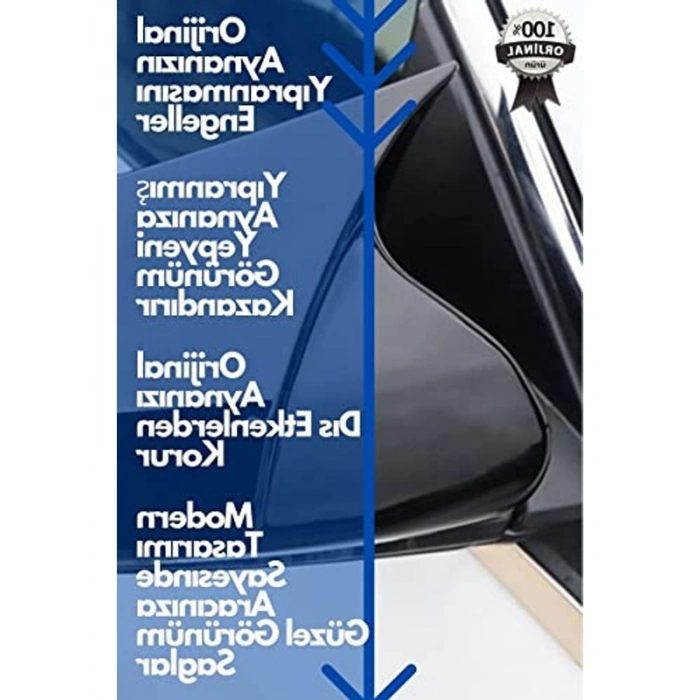 Fiat Egea İçin Uyumlu Siyah Yarasa Ayna Kapağı