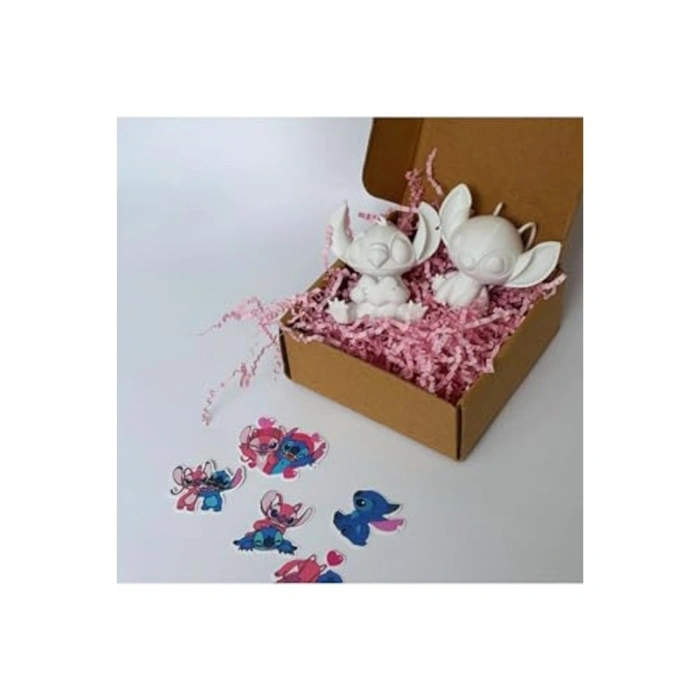 Figür Boyama Seti - Stitch ve Angel