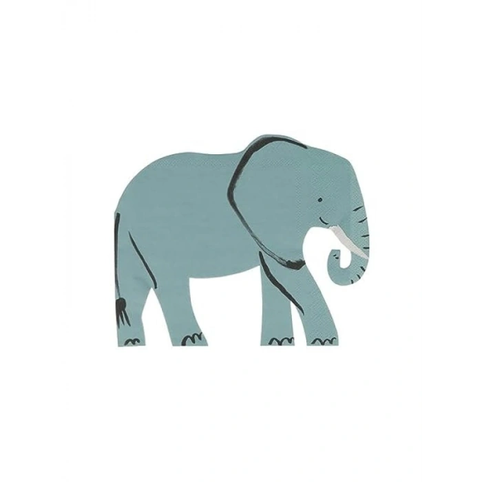 Fil Tasarımlı Peçeteler - 16lı Set