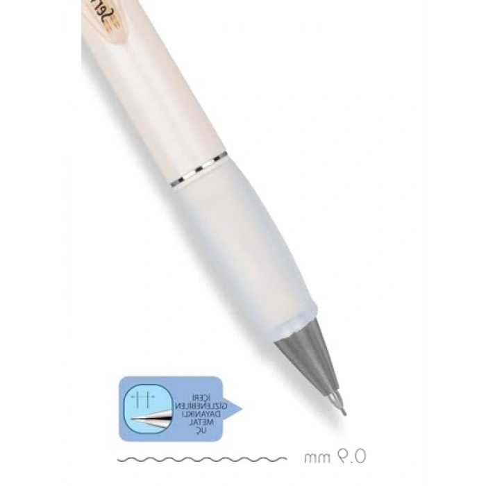 Fildişi Renkli Mekanik Kurşun Kalem 0,9 mm