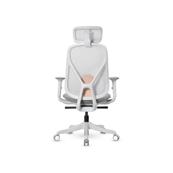 Fileli Başlıklı Gri Çalışma Koltuğu