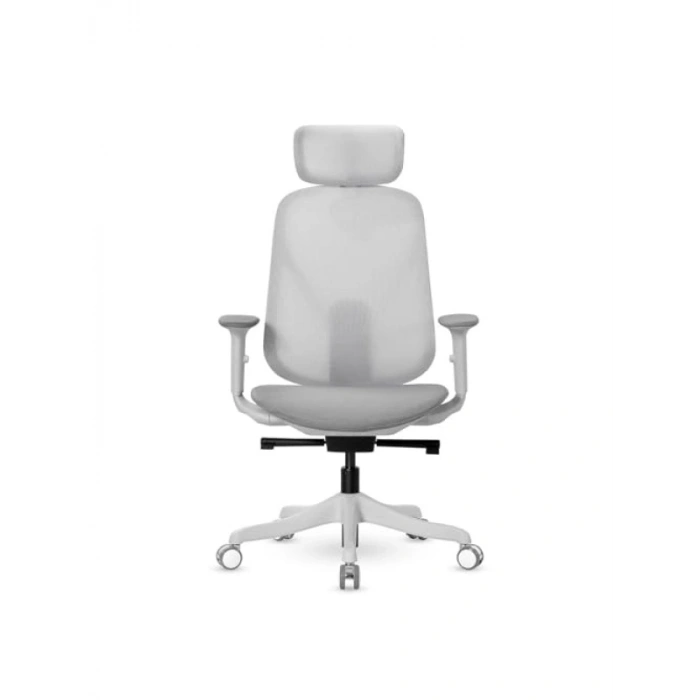 Fileli Başlıklı Gri Çalışma Koltuğu