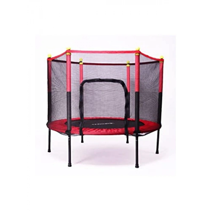 Fileli  Boy Trambolin 140 Cm Çap Kırmızı