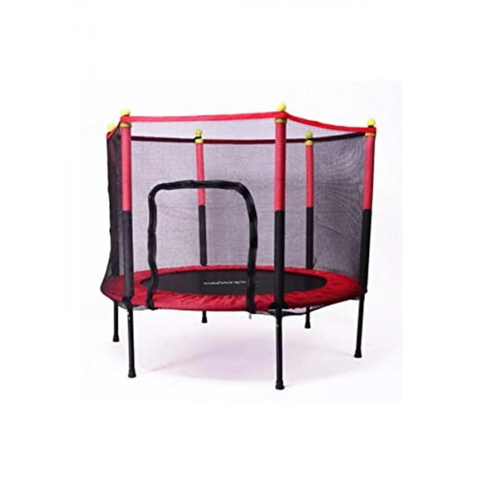 Fileli  Boy Trambolin 140 Cm Çap Kırmızı