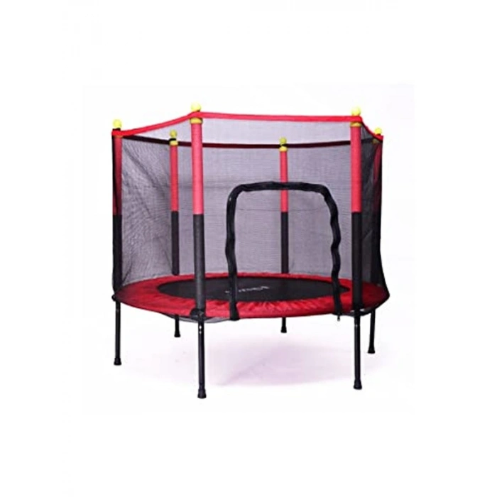 Fileli  Boy Trambolin 140 Cm Çap Kırmızı