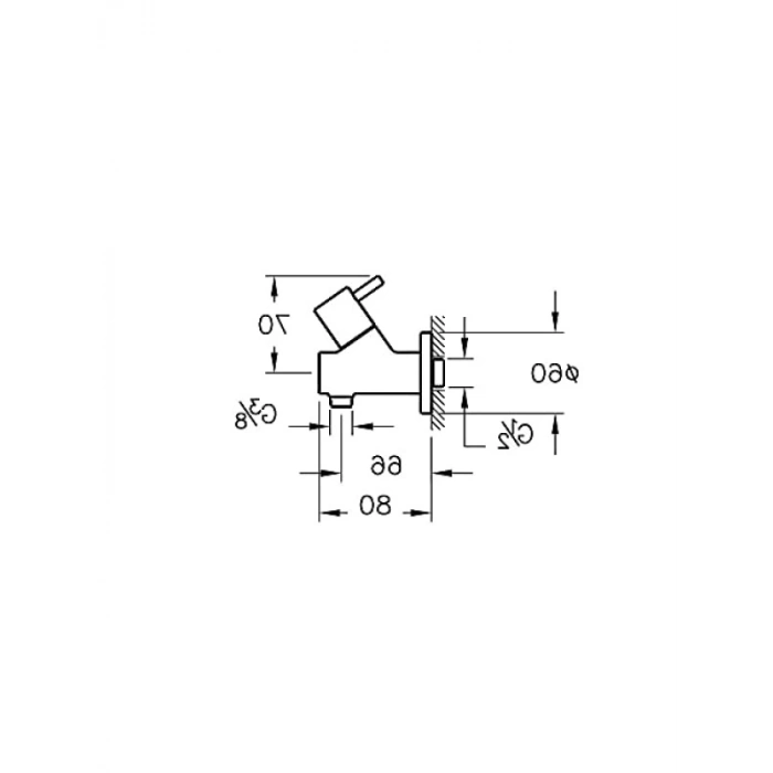Filtreli Ara Musluk, Krom Kaplama, G 3/8 Uyumlu