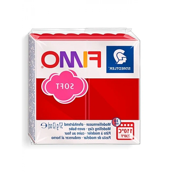 Fimo 8020-2P Fimo Soft Modelleme Kili 57 gr. Noel Kırmızı