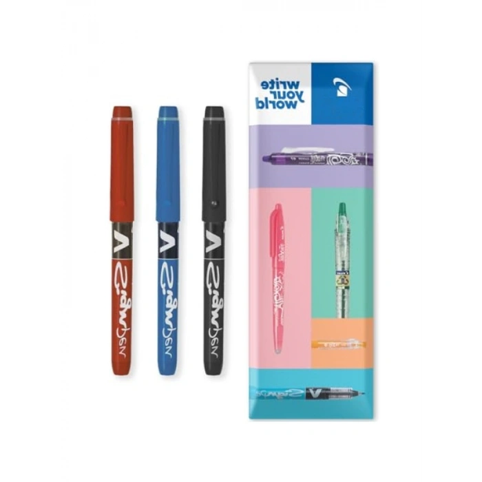 Fineliner Kalem Seti - 2,0 mm Uç, 0,6 mm Çizgi Genişliği - 3 Renk