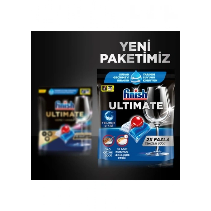 Finish Ultimate 58 Kapsül Bulaşık Makinesi Deterjanı Tableti (1 x 58 Kapsül)
