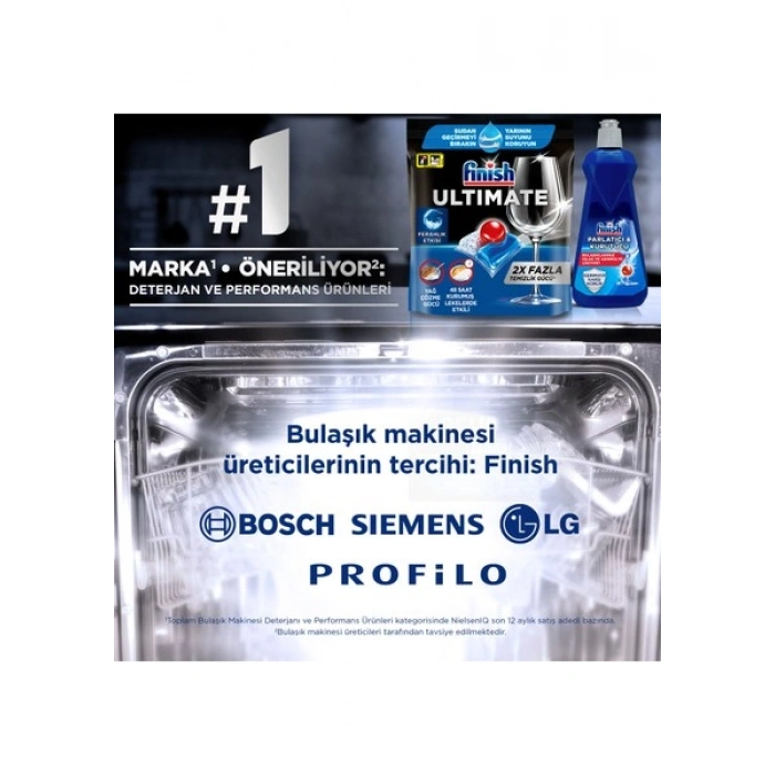 Finish Ultimate 58 Kapsül Bulaşık Makinesi Deterjanı Tableti (1 x 58 Kapsül)