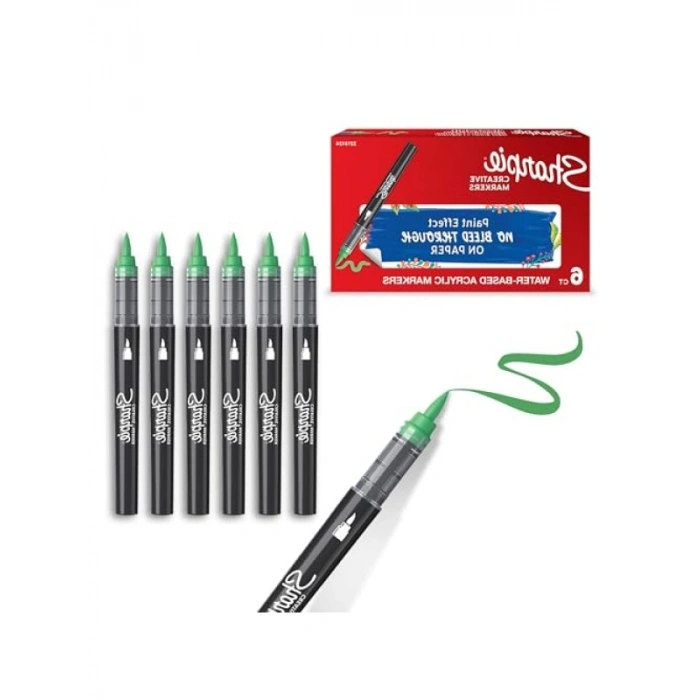 Fırça Uçlu Akrilik Markör, Zümrüt Yeşili