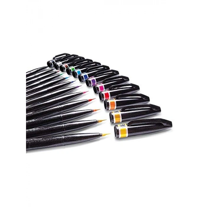 Fırça Uçlu İnce Kalem - Turuncu Renkli Tasarım